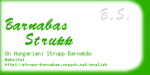 barnabas strupp business card